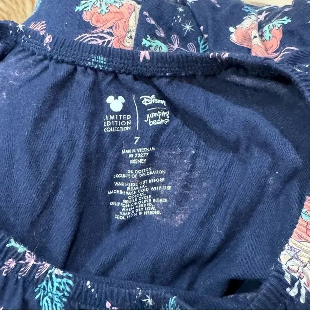Disney Jumping Beans The Little Mermaid Ariel Romper Girls 7 - Picture 2 of 2